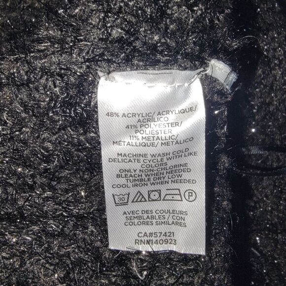 Lou & Grey for Loft Nwot Fuzzy Eyelash Open Front Cardigan Sweater Size XL - Picture 7 of 7